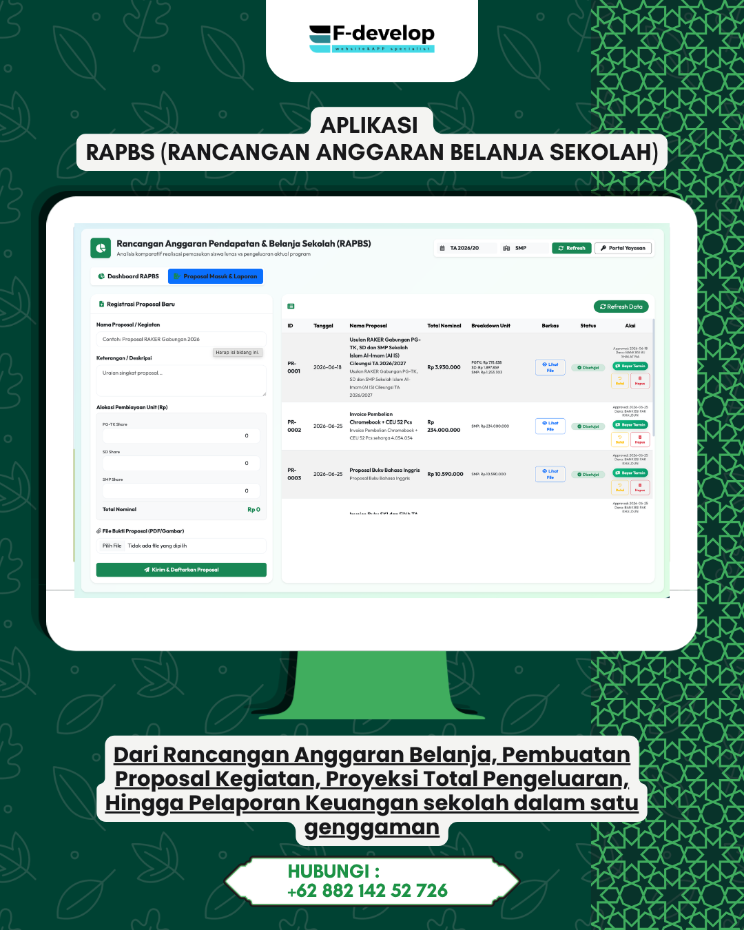 Aplikasi RAPBS (RANCANGAN ANGGARAN BELANJA SEKOLAH) (1)